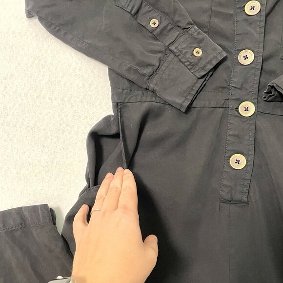 Anthropologie Sanctuary Utility Long Sleeve Jumpsuit Classic Black size Small - Picture 3 of 7